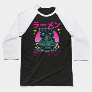 Anime Cat Chic Tee Stylishly Feline Baseball T-Shirt